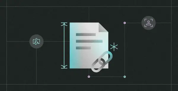 Documento con enlace, icono de firma y escaneo. Creación de modelos de firmas digitales.